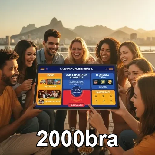 Ilustração de Explore o App Móvel da 2000bra para Cassinos Online