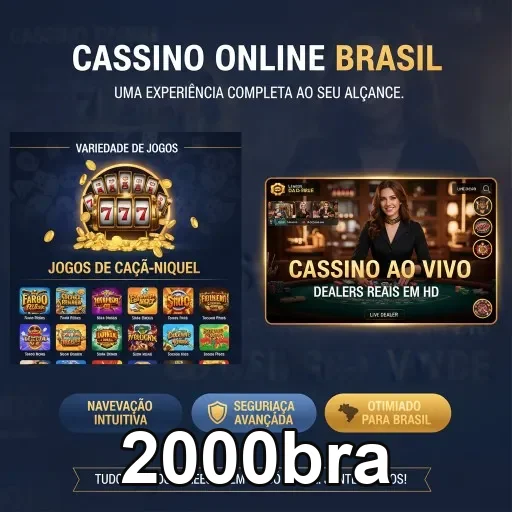 Ilustração de Explore o App Móvel da 2000bra para Cassinos Online